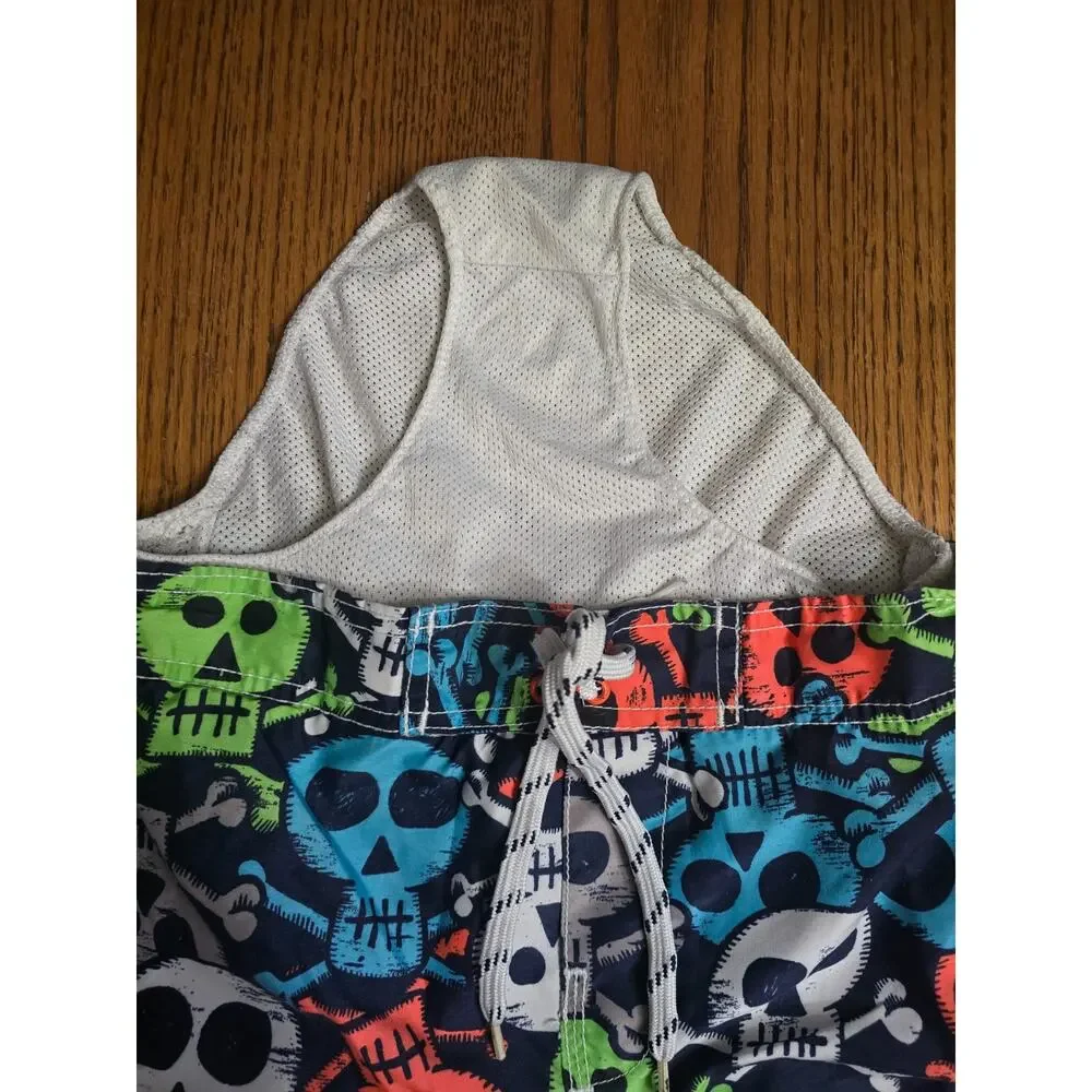 Place Est. 1989 Boys L 10/12 Skull Swim Trunks